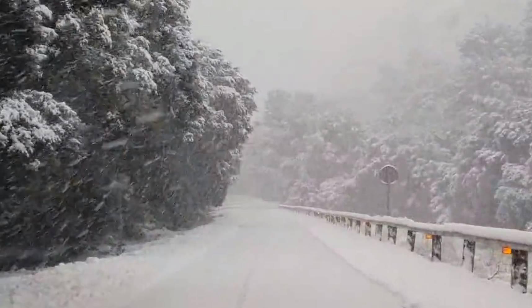 Nieve en Mallorca Impresionantes imágenes de la nevada en la Serra