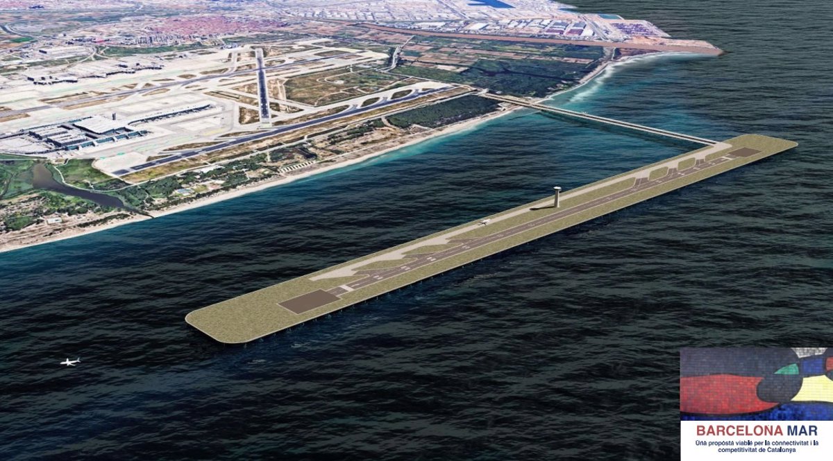 Los impulsores de la pista del Aeropuerto de El Prat sobre el mar defienden su viabilidad ecológica Los impulsores de la pista del Aeropuerto de El Prat sobre el mar defienden su viabilidad ecológica
