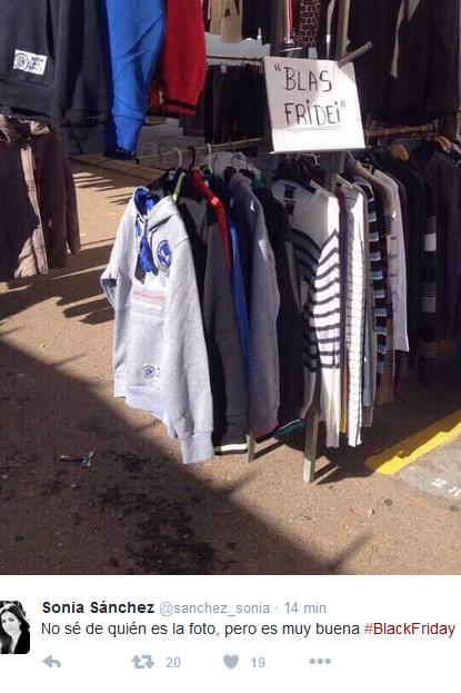 'Black Friday' en un mercadillo