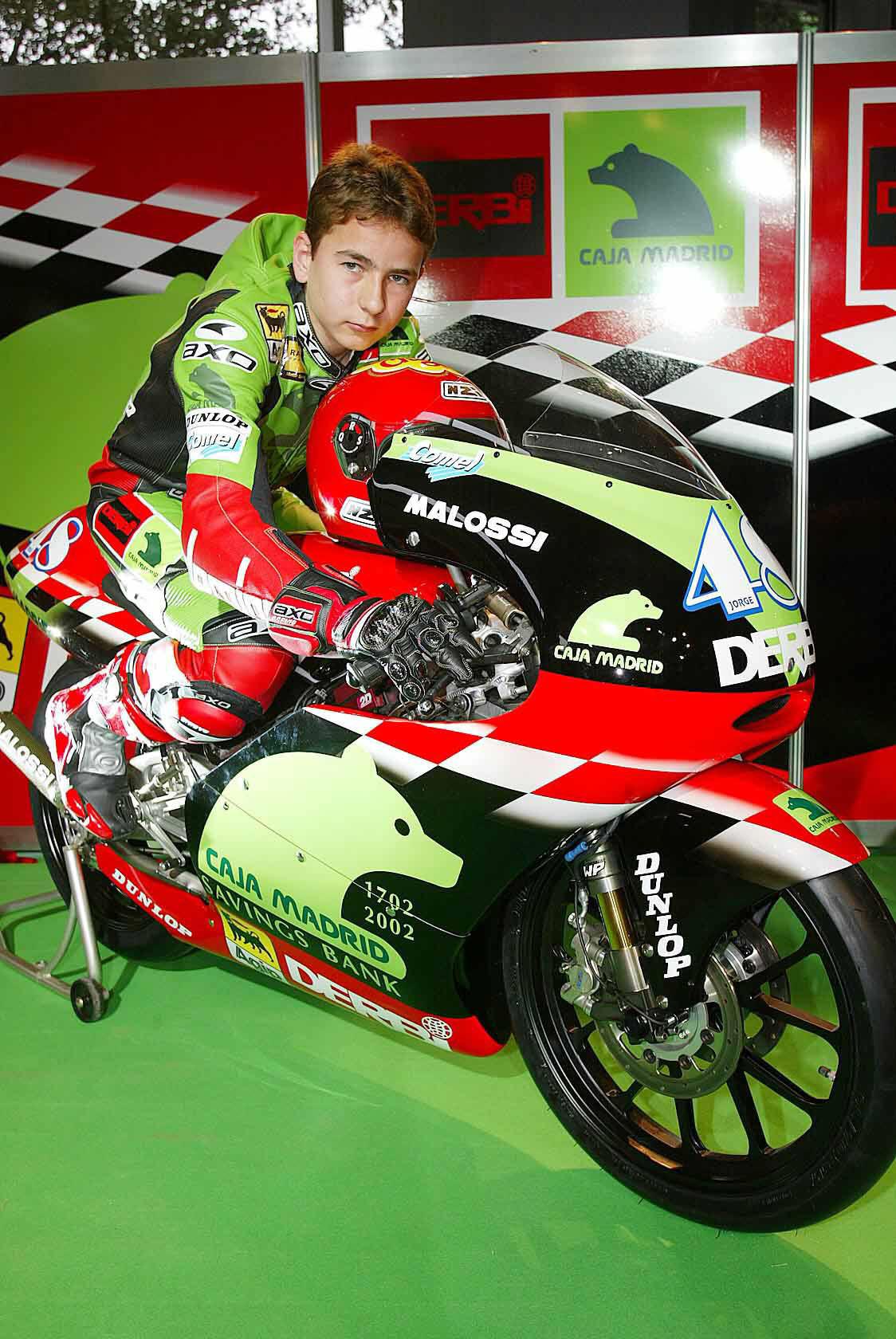 Lorenzo en su paso por 125cc