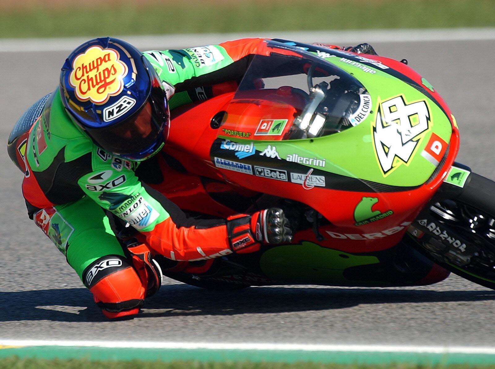Lorenzo en su paso por 125cc