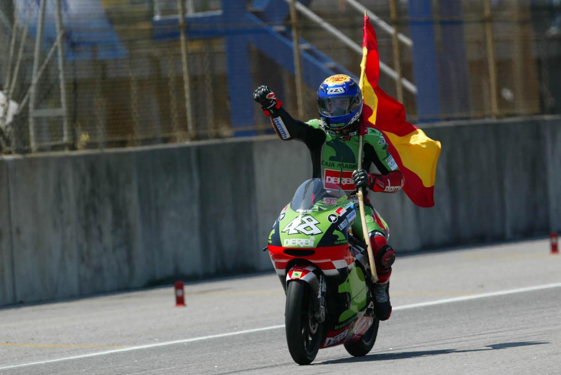 Lorenzo en su paso por 125cc