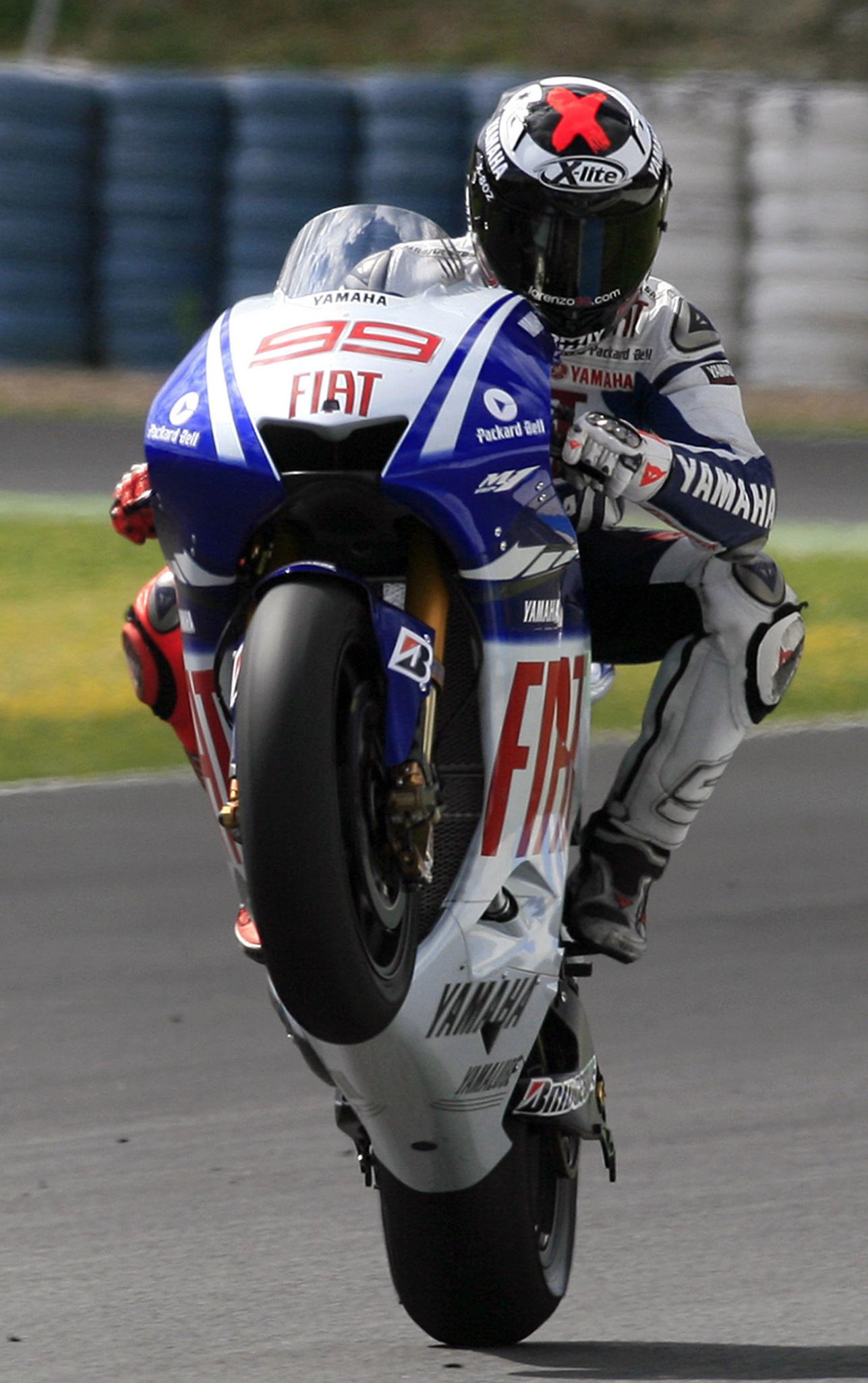 Lorenzo en sus primeros años en Moto GP