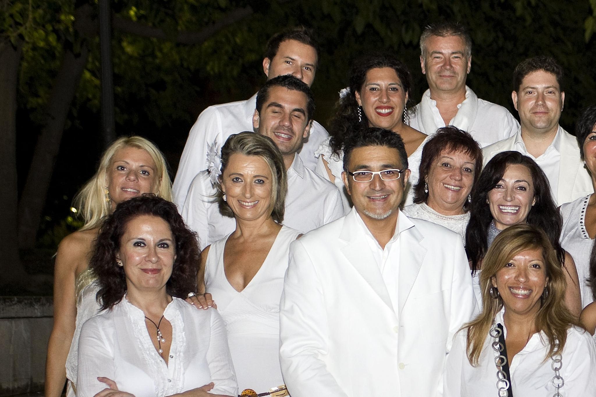 Cena en blanco