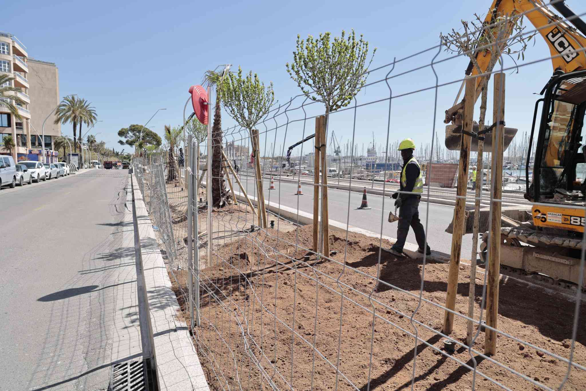 Obras en el Paseo Marítimo de Palma