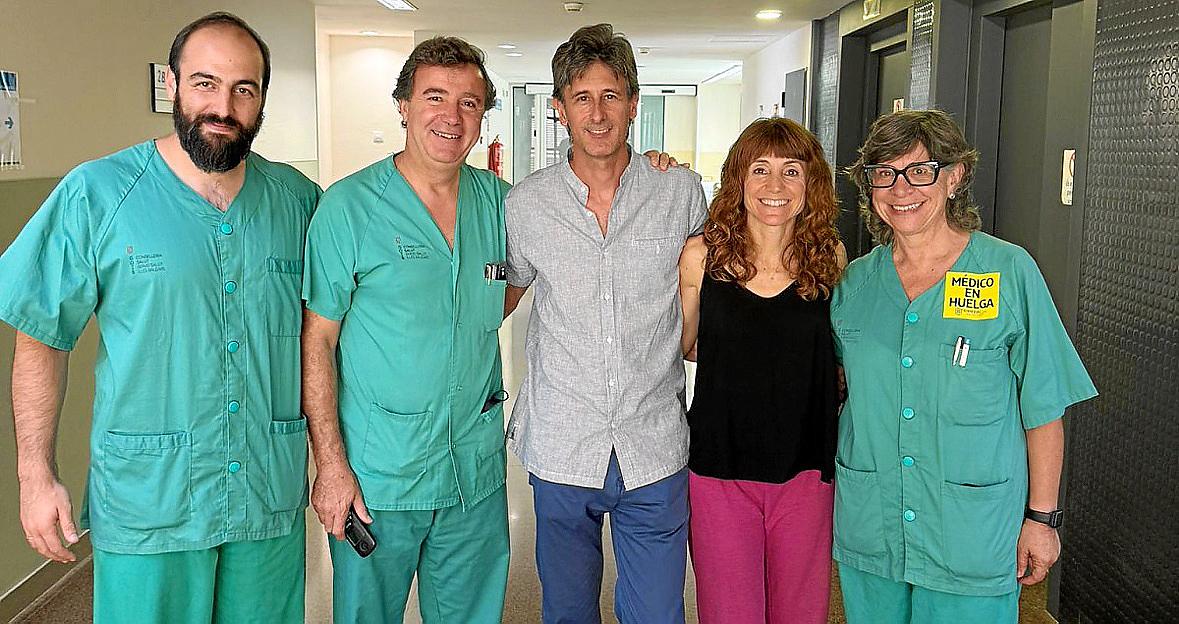 Los doctores Guiem Thomas, Álvaro Brotons, Joan Gornals, Carmen Lora y Àngels Vilella.