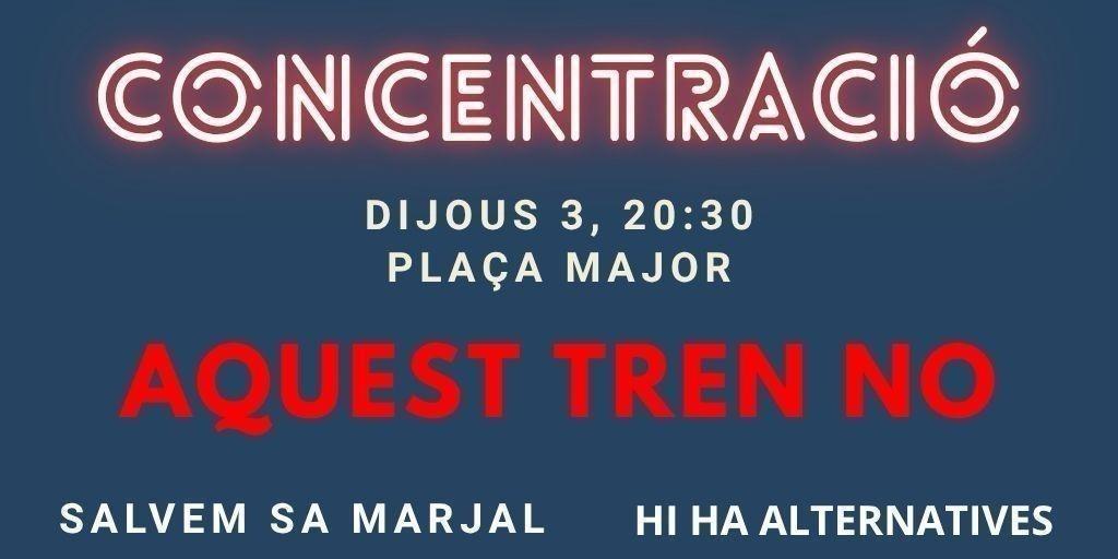 Cartel de la concentración de este jueves 3 de julio en sa Pobla.