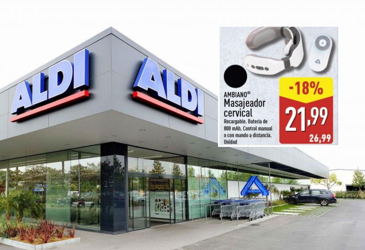 Aldi tiene la solución para acabar el dolor cervical: un práctico masajeador con 15 niveles de intensidad y que puede ser tuyo por menos de 22 euros