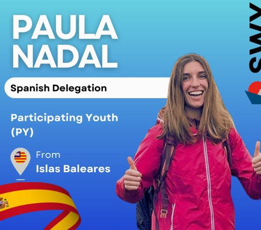 La mallorquina Paula Nadal, elegida para el prestigioso Barco de la Juventud Mundial