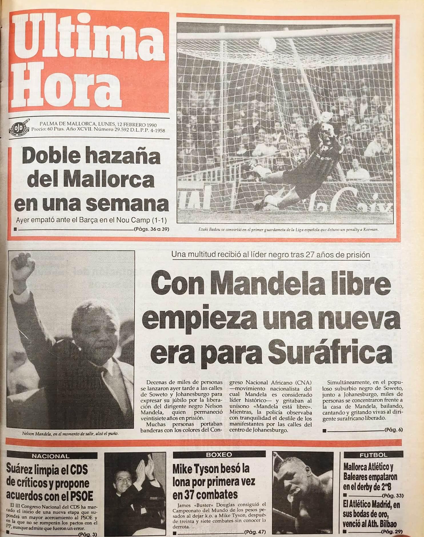 El día que Ezaki Badou y Nelson Mandela compartieron portada