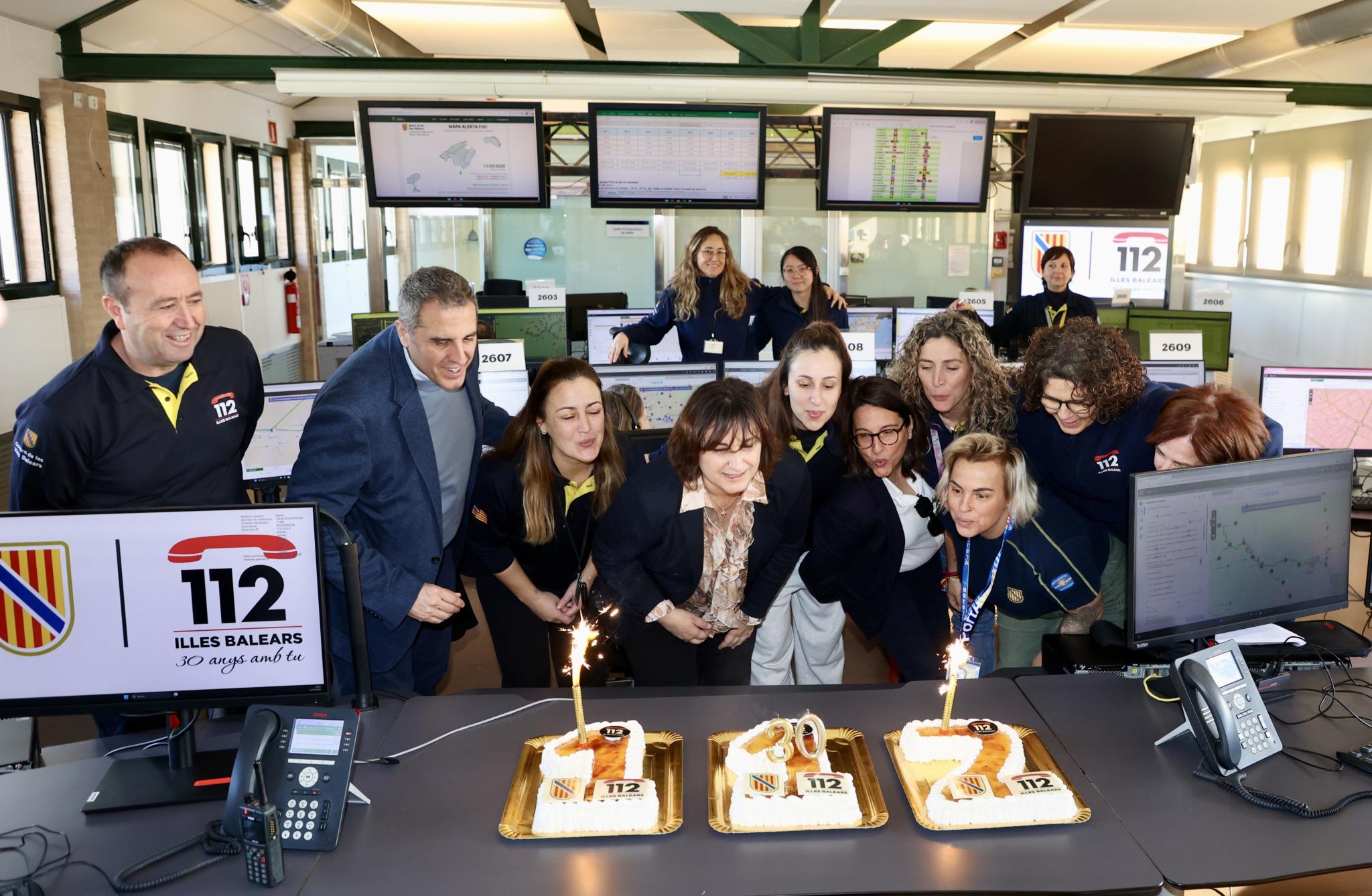 El 112 cumple sus 30 años de servicio en las Islas Baleares