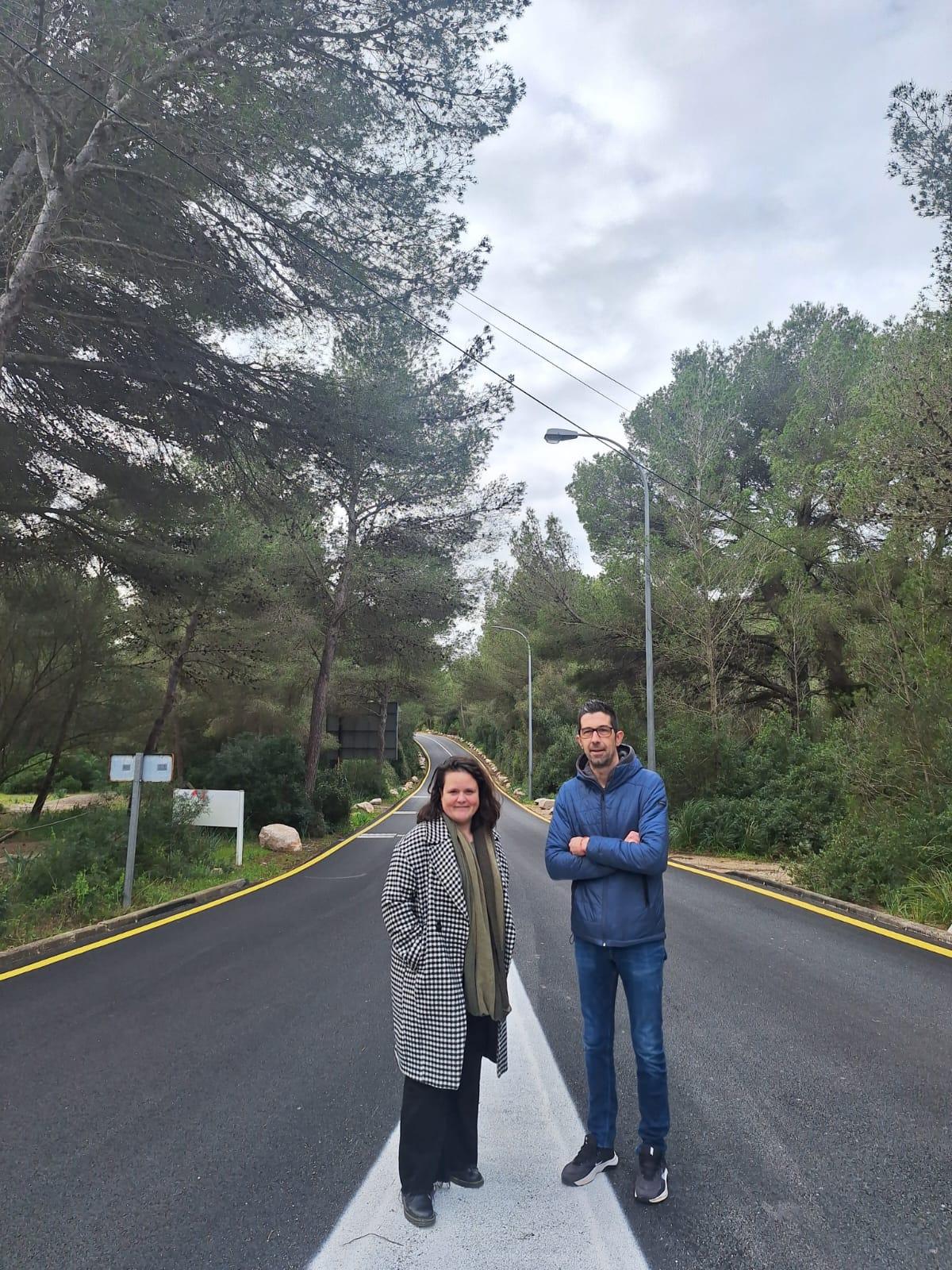 La carretera de Cala Mesquida ya es más segura gracias a los fondos europeos