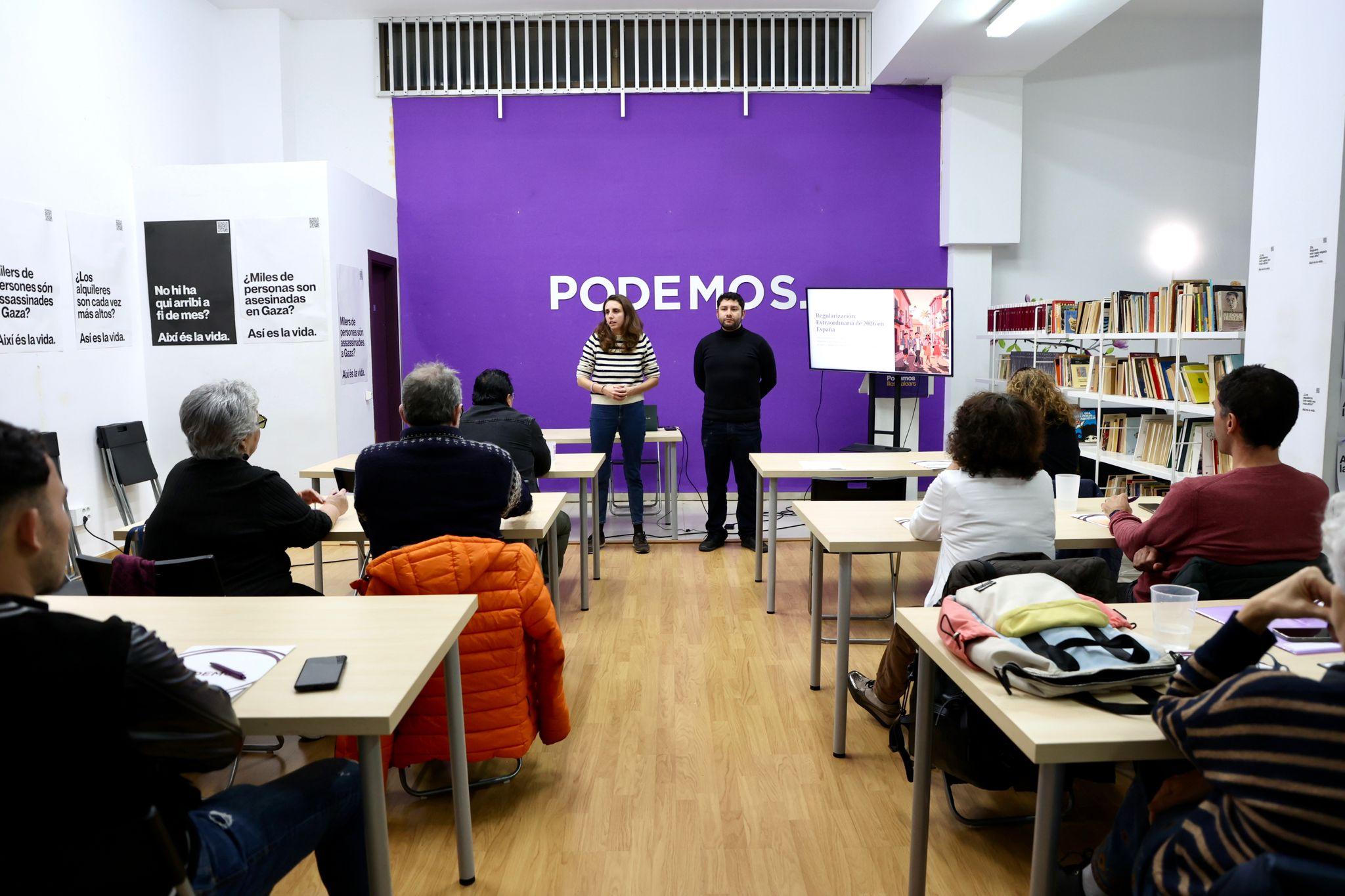 Podemos inicia una campaña continuada de difusión sobre la regularización de Extranjería