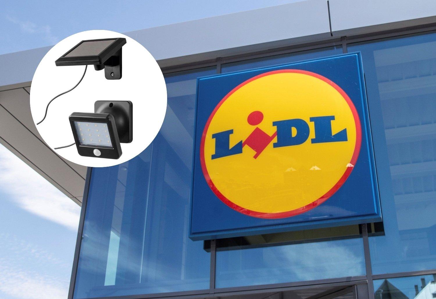 Colas kilométricas en Lidl, a partir del jueves, por su foco solar LED con sensor de movimiento que cuesta menos de 6 euros