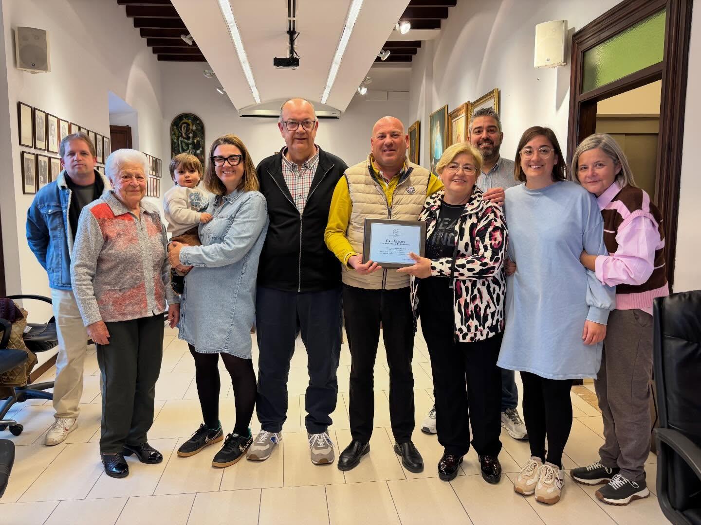 Can Xiscos recibe el reconocimiento de todo el pueblo de Binissalem