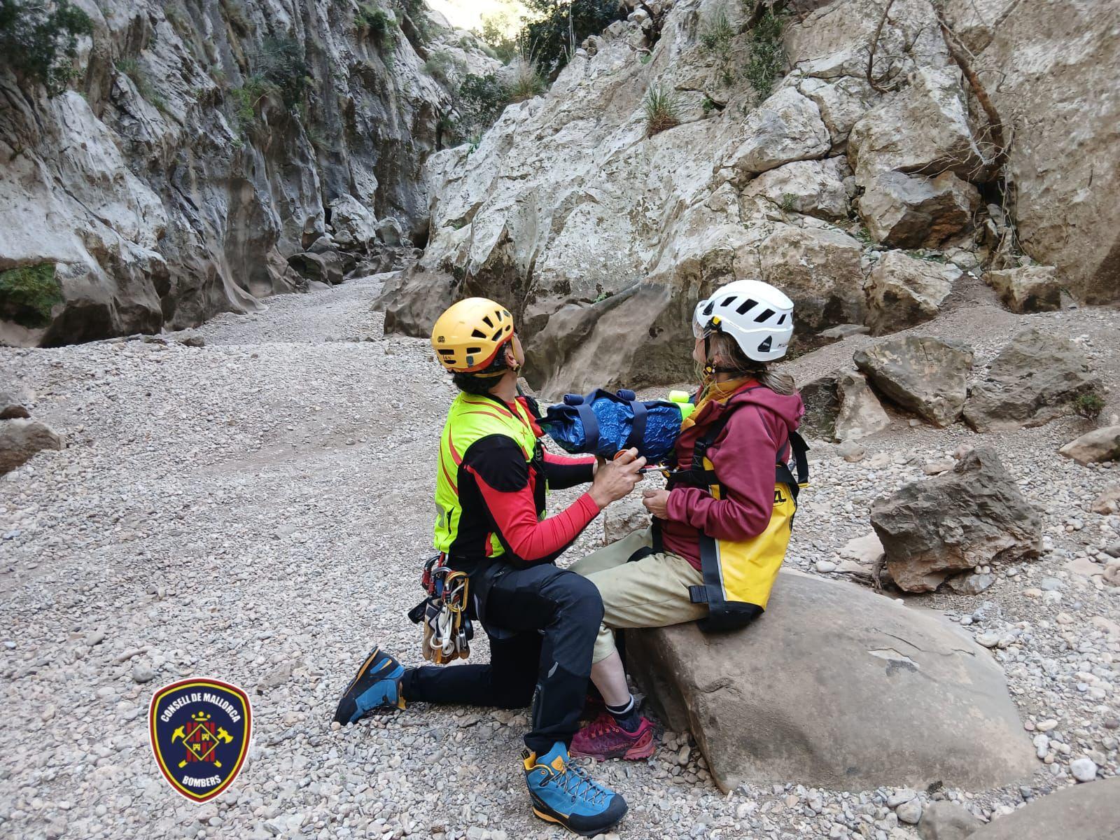 Segundo rescate en helicóptero en el Torrent de Pareis: una mujer herida y un menor con ansiedad