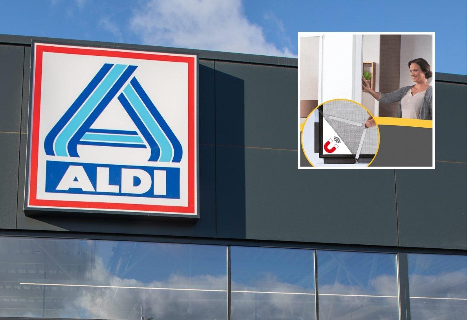Colas kilométricas en Aldi, a partir del sábado, por su mosquitera magnética: con opción para puertas y ventanas y por menos de 13 euros