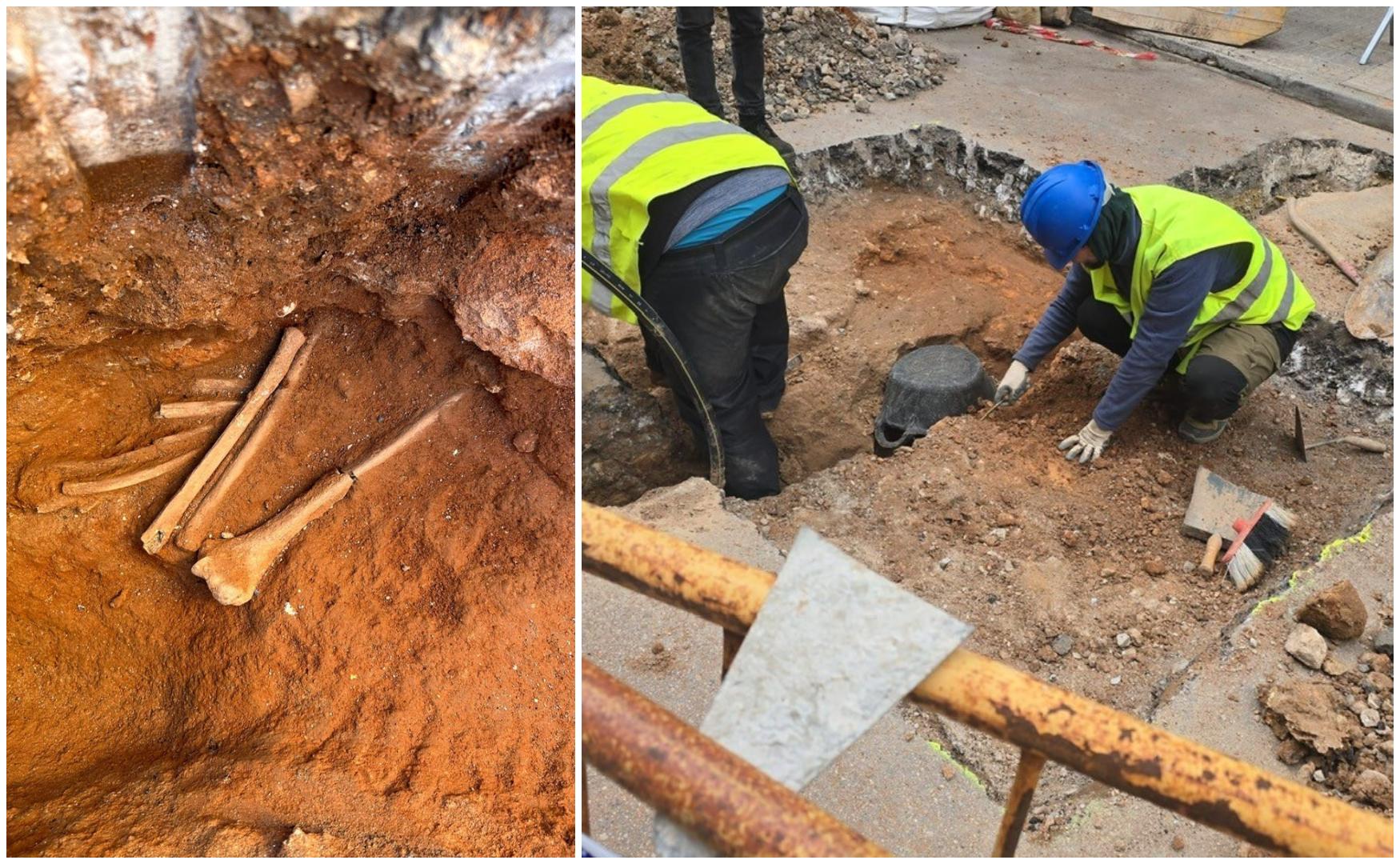 Hallados restos humanos durante unas obras en el centro de Alcúdia