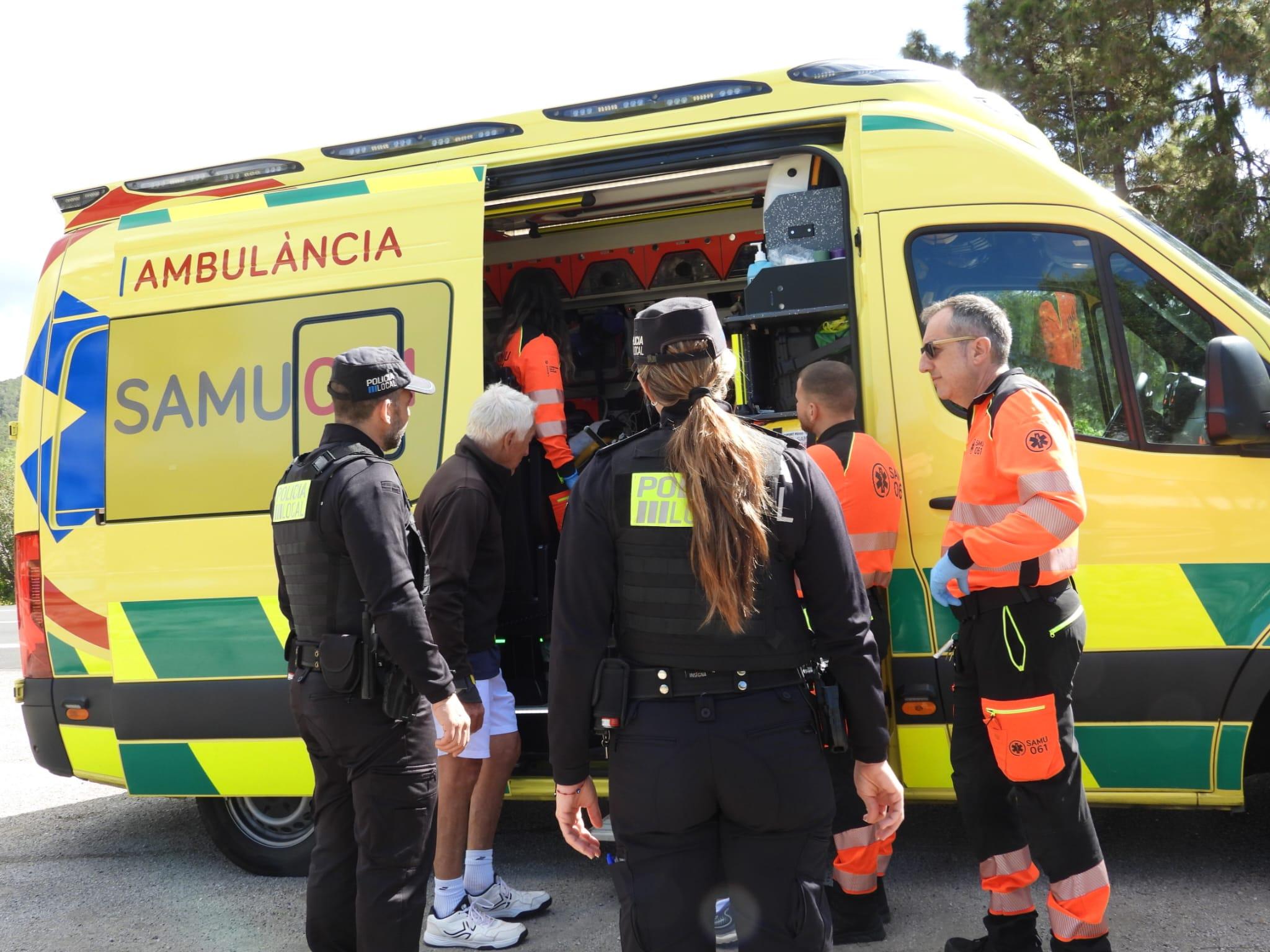 Herido un corredor tras golpearse la cabeza con un bordillo cerca del Port d’Andratx