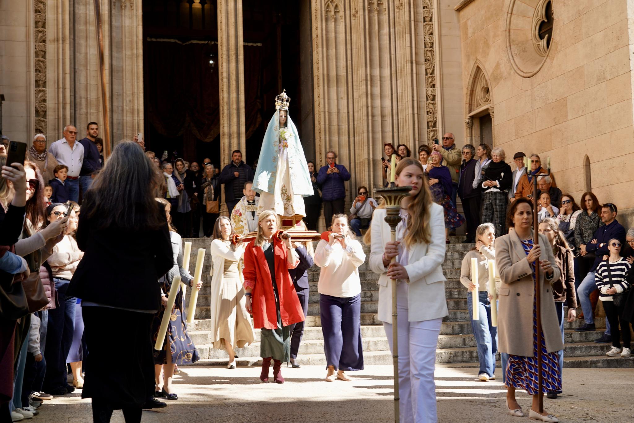 Las procesiones del Encuentro en Palma, abarrotadas de fieles