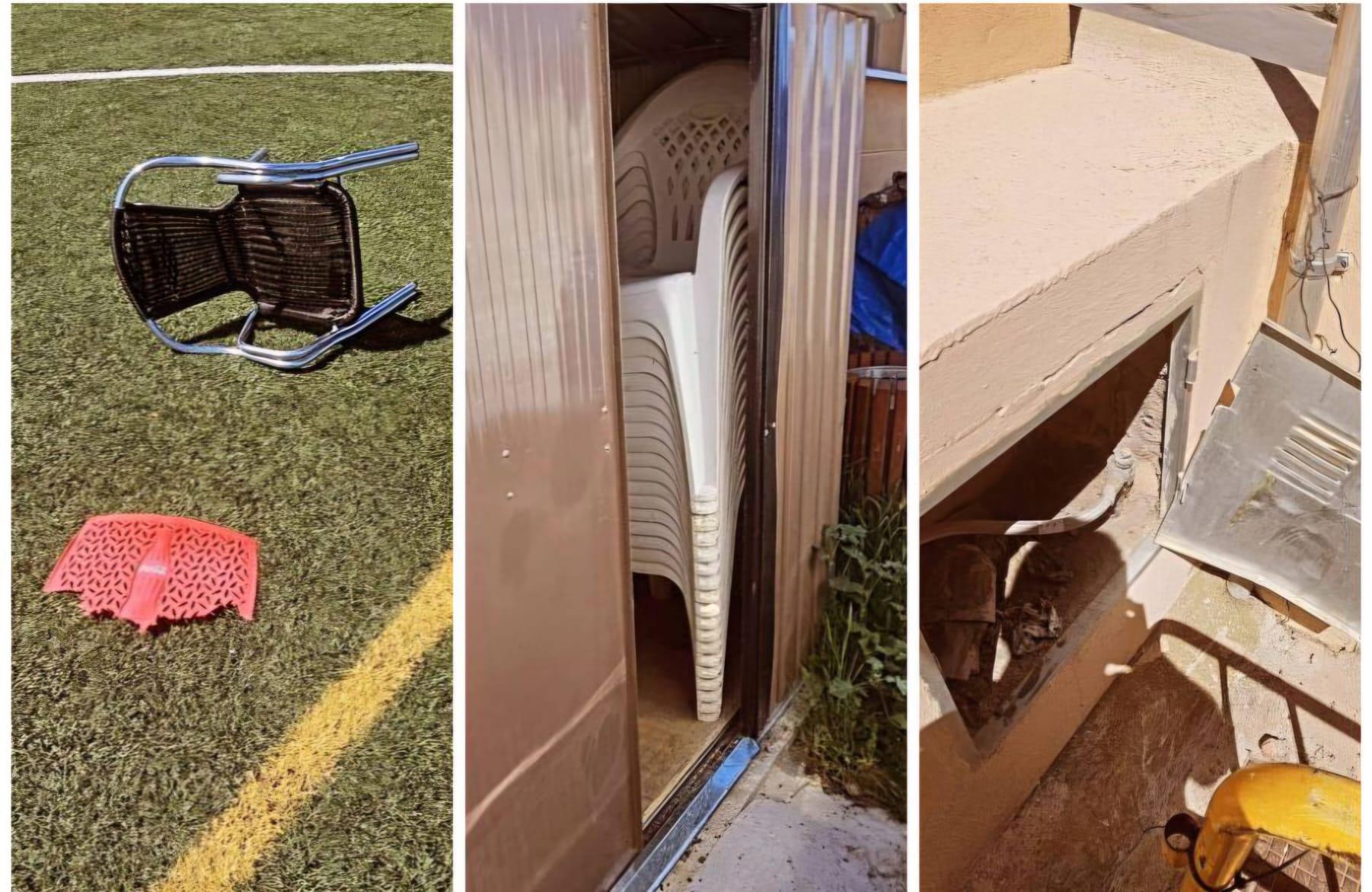 Denuncian actos de vandalismo y destrozos en el campo de fútbol de Palmanyola