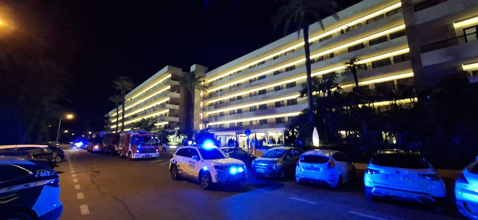 Desalojan a 150 personas tras el hundimiento de una parte del comedor de un hotel de Santa Ponça