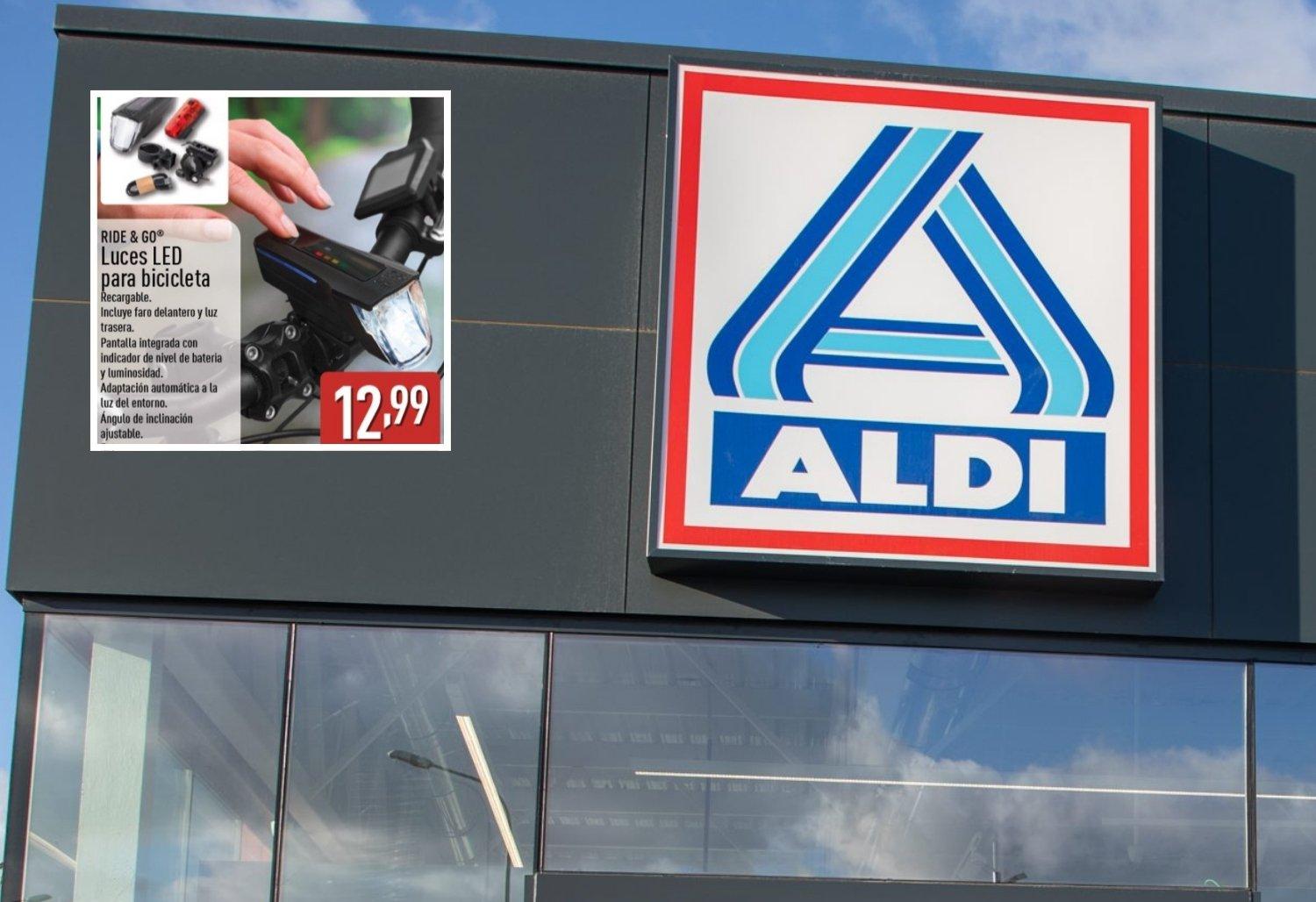 Colas kilométricas en Aldi, a partir del sábado, por sus luces LED para bicicleta recargables por menos de 13 euros
