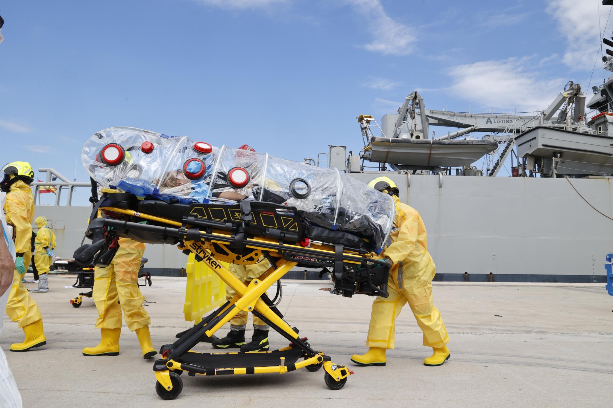 Macrosimulacro de película en el Dique del Oeste