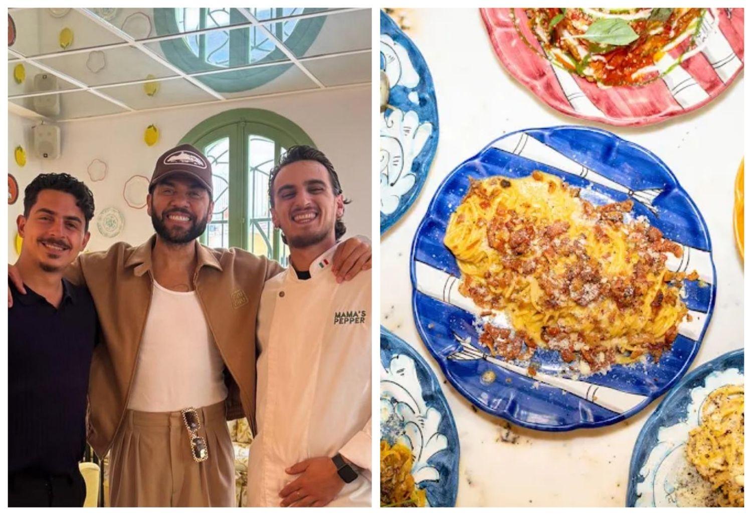 El restaurante italiano de Palma que prepara la carbonara preferida de Dani Alves: es como la auténtica receta romana