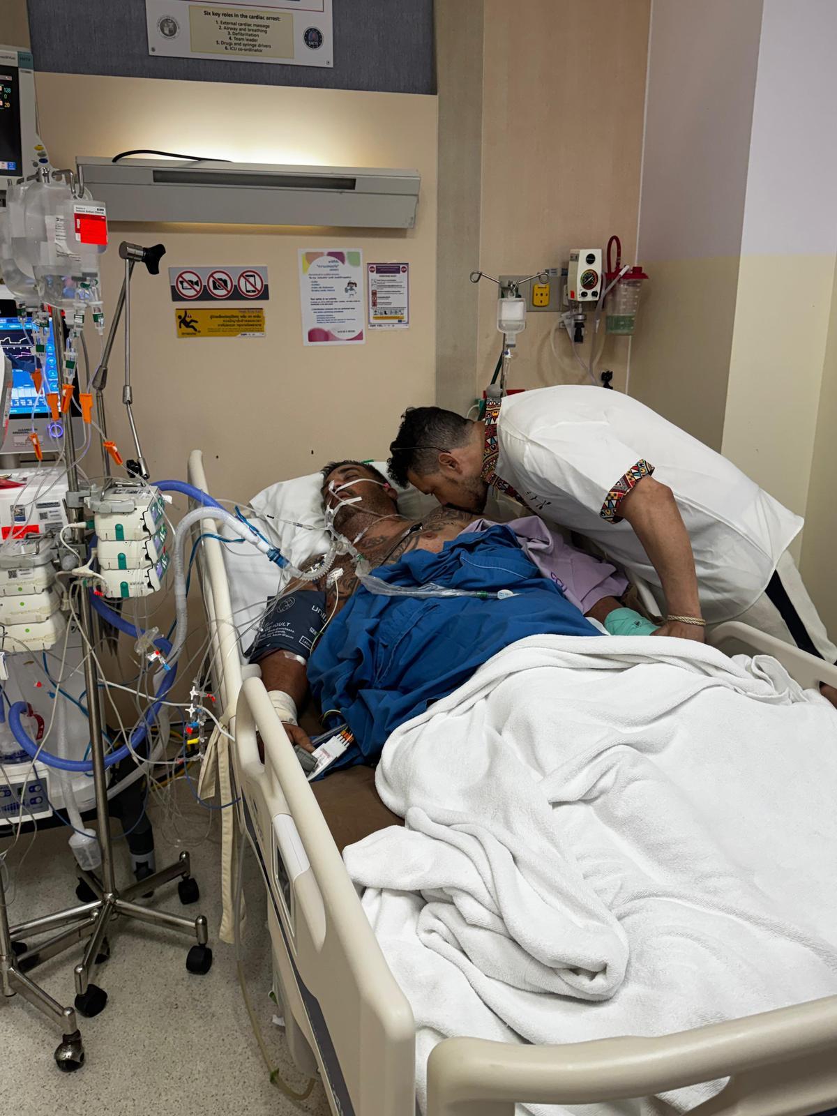 La familia de Seba, el mallorquín en estado crítico en Tailandia: «Ya hemos recaudado más de 5.000 euros, pero necesitamos 295.000 más para salvarlo»