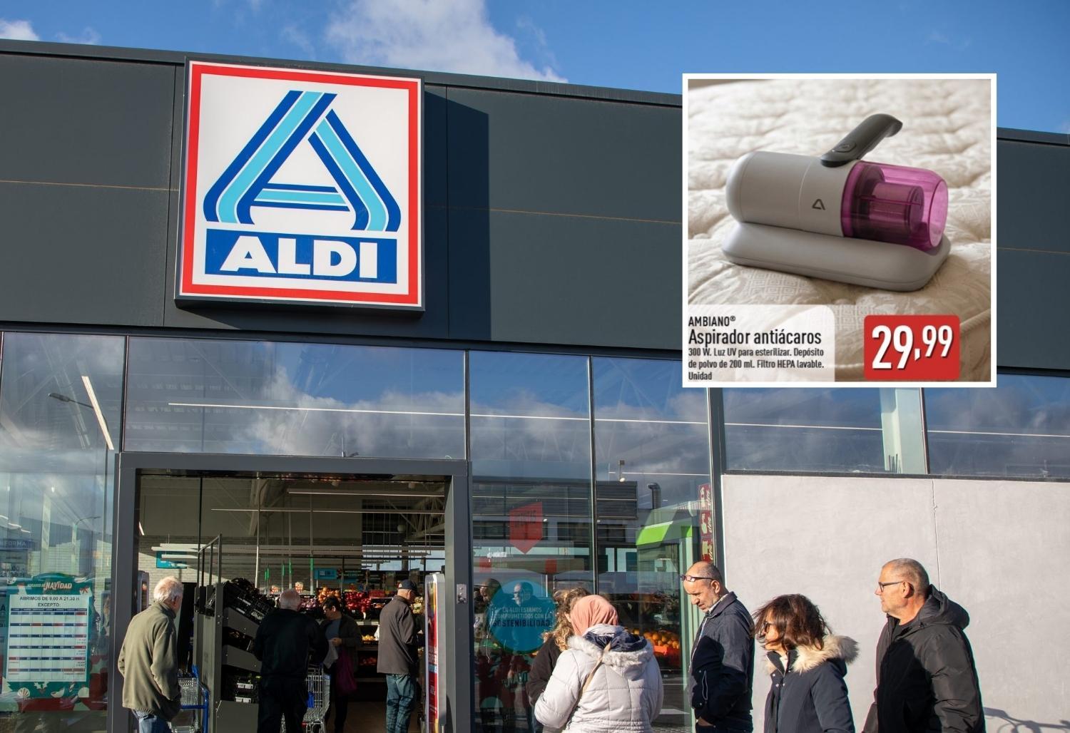 Colas kilométricas en Aldi, a partir del miércoles, por su aspirador antiácaros con luz ultravioleta por menos de 30 euros