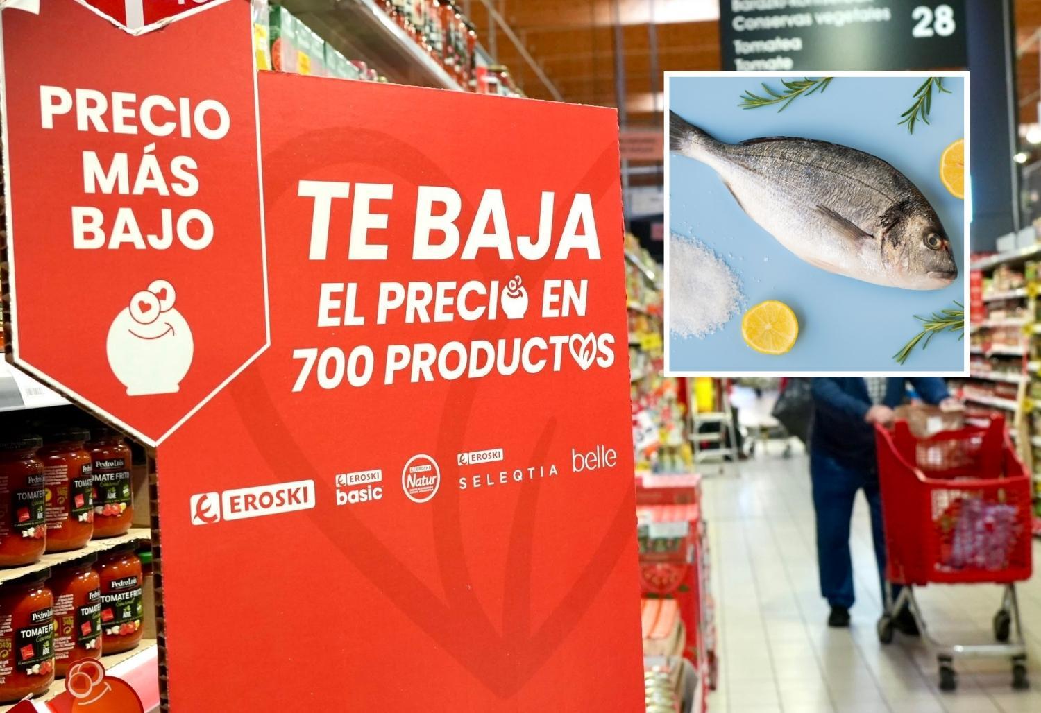 Eroski baja el precio de la dorada un 12% hasta el 29 de abril