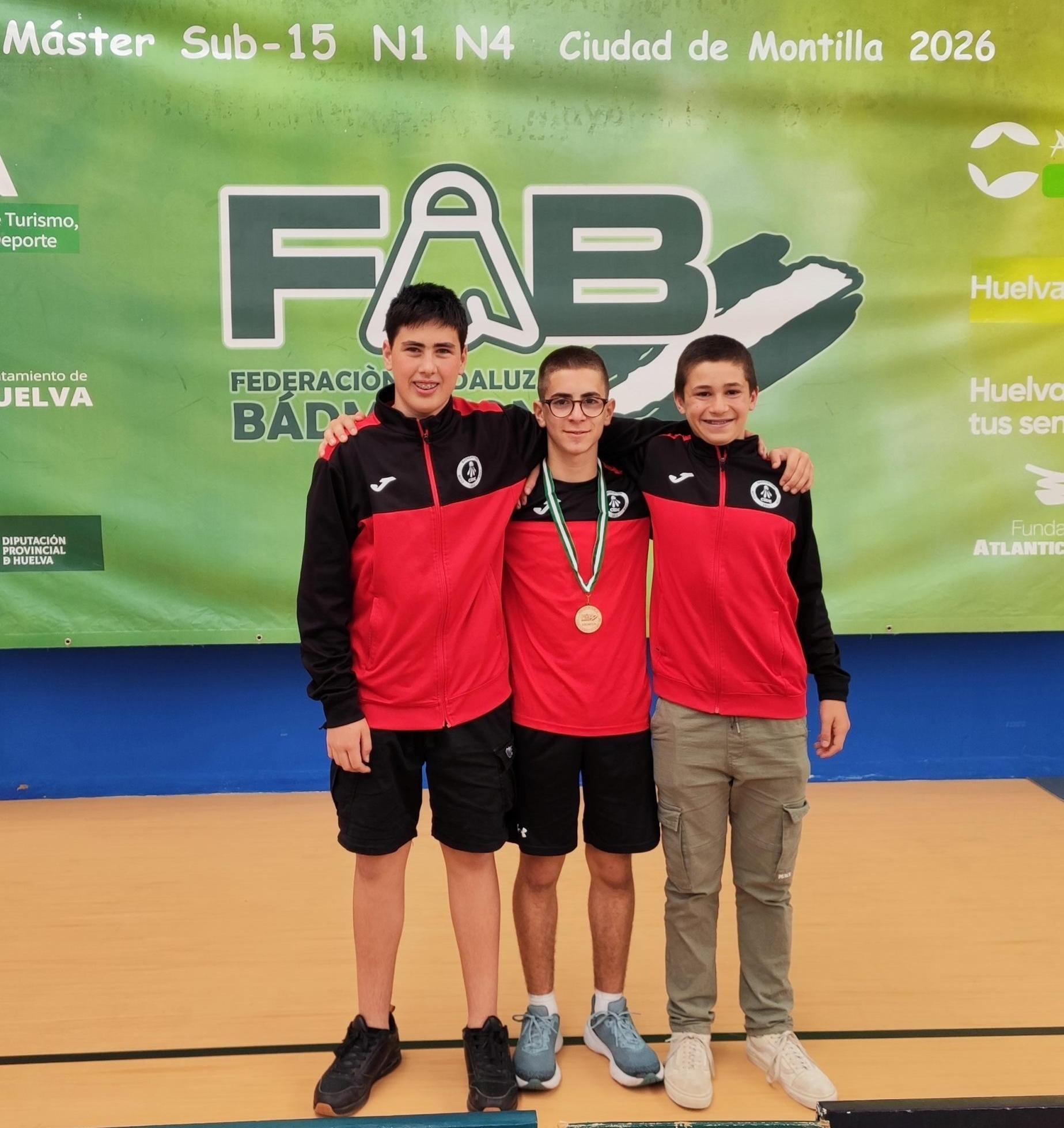 Doble podio para el CB CIDE en el Máster Nacional de bádminton en Montilla