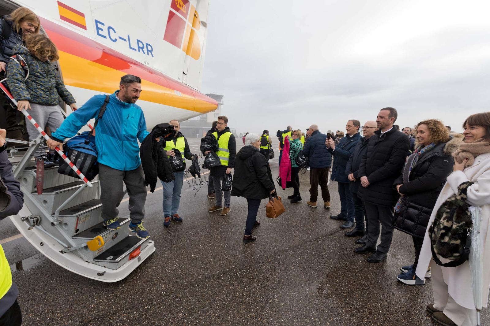La ruta aérea entre Andorra y Palma gana casi un 11 % de pasajeros y consolida su demanda en invierno