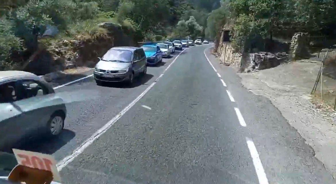 Nueva jornada de atascos en la carretera de Sóller: «No puedo entender cómo los residentes pueden aguantar esto»