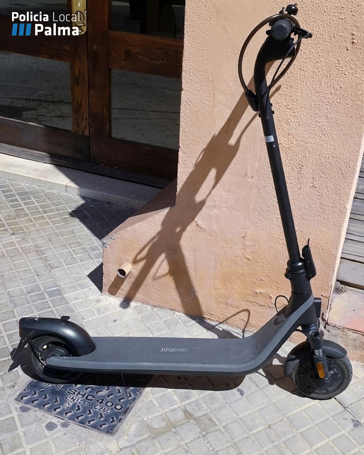 Detenido en Palma tras darse a la fuga con un patinete eléctrico robado