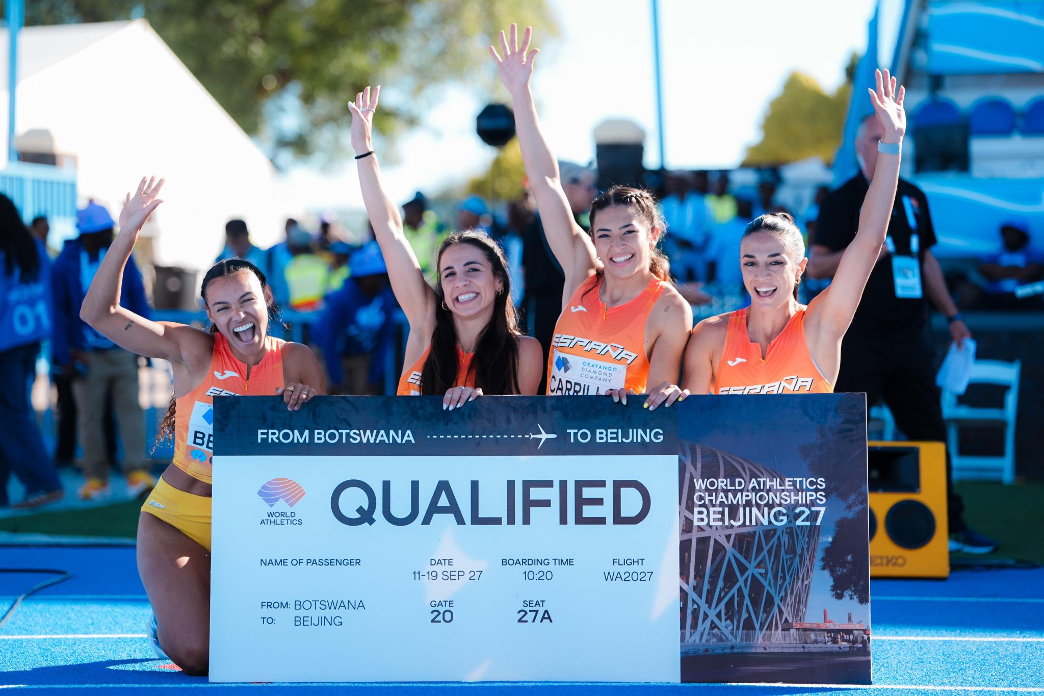 Esperança Cladera, a la final de 4x100 en Gaborone