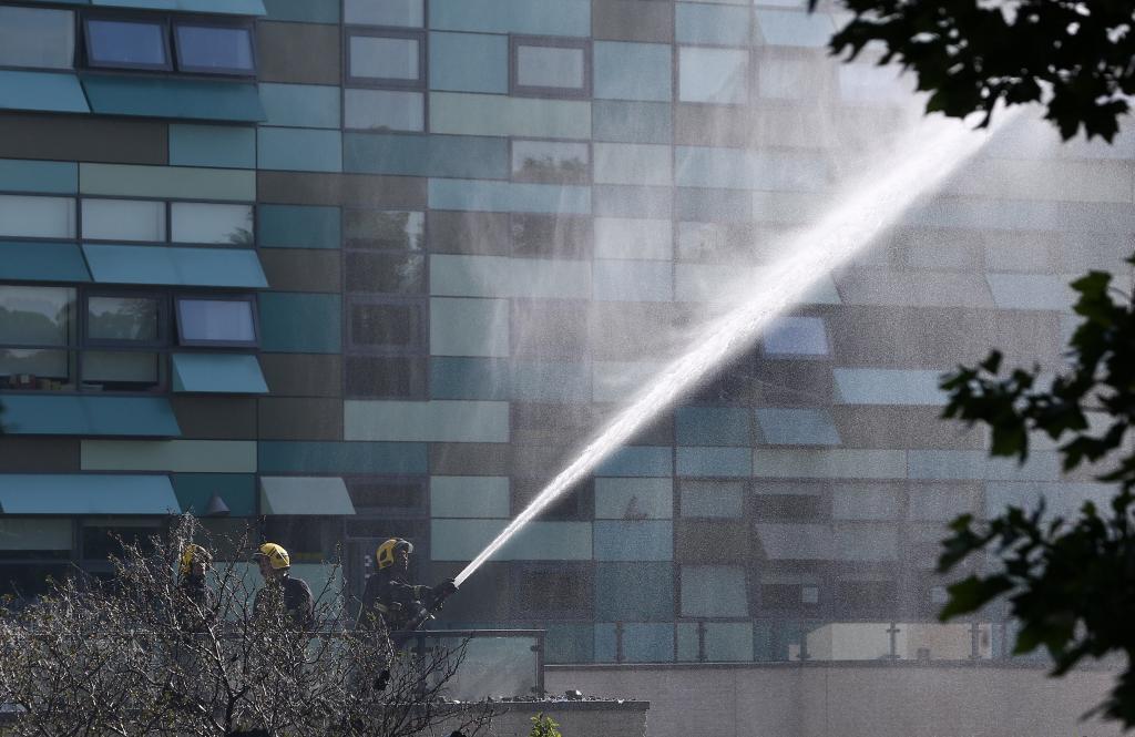 Incendio en un edificio de Londres