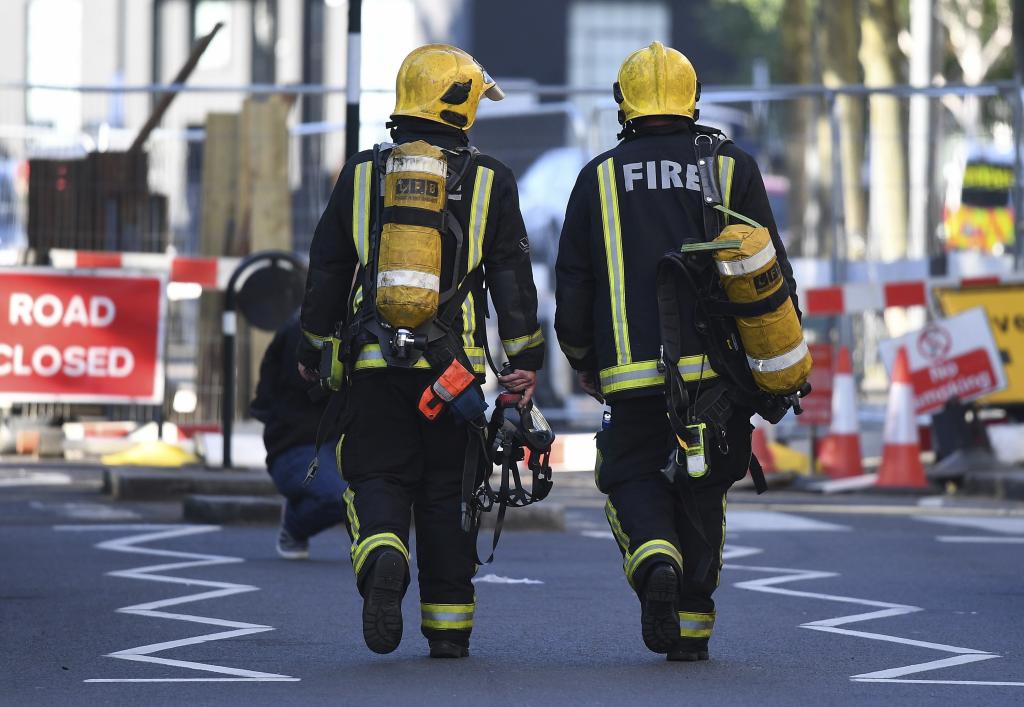Incendio en un edificio de Londres