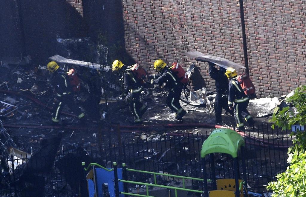 Incendio en un edificio de Londres