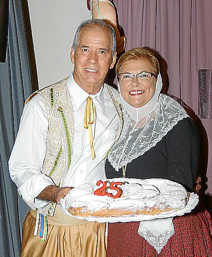 Acto de reconocimiento de la Agrupació Sa Sínia de Consell en su 25 aniversario