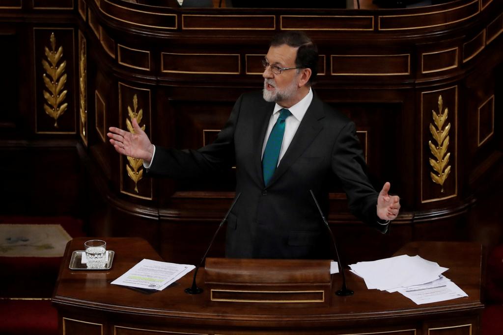 Mariano Rajoy, durante su intervención