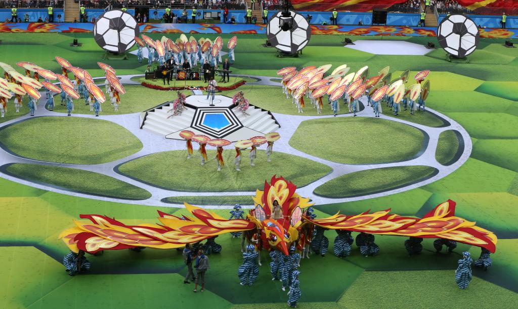La inauguración del Mundial de Rusia 2018