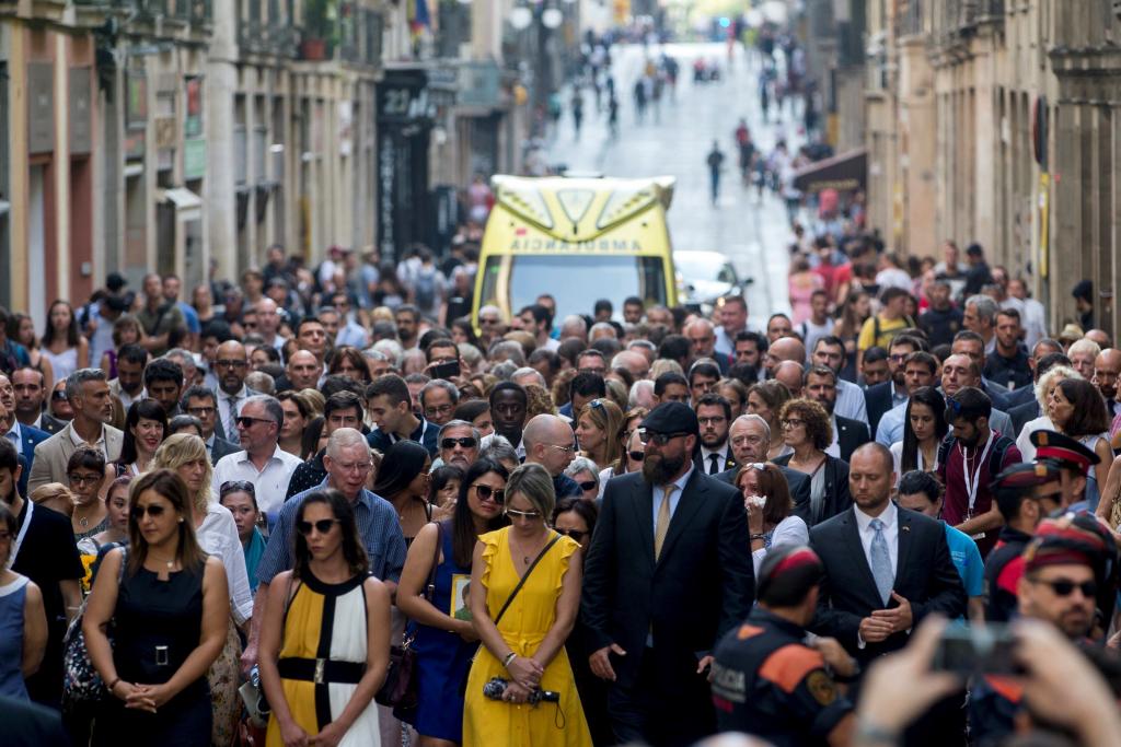 Primer aniversario de los atentados en Cataluña
