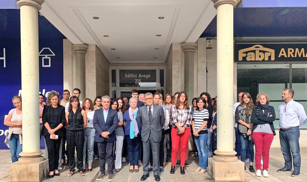Mallorca guarda un minuto de silencio por los fallecidos en Sant Llorenç