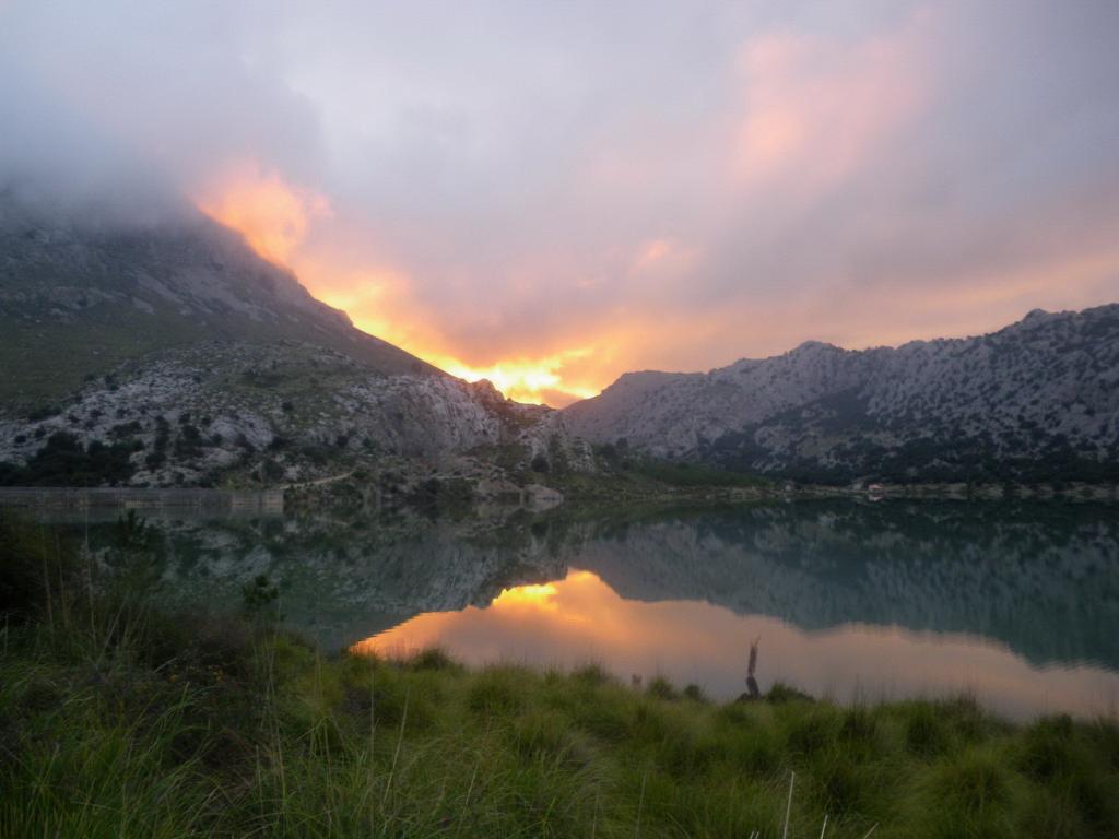 puesta de sol desde Cúber