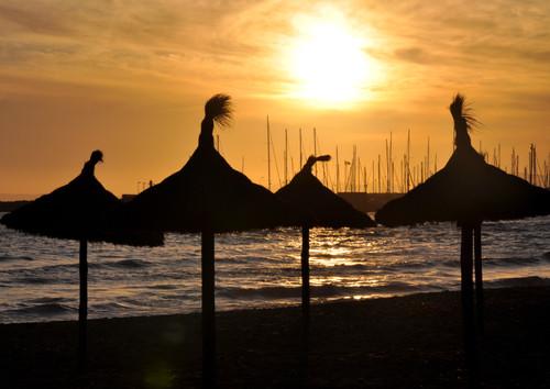 Atardecer en aguas de mallorca