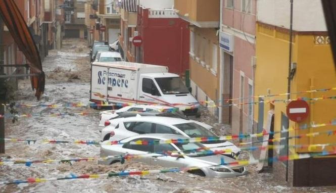 LLuvias en Santa Pola