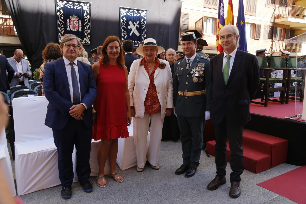 Pilar de Borbón celebró la patrona de la Guardia Civil