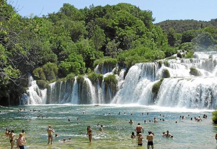 El Parque Nacional de Krka en Croacia